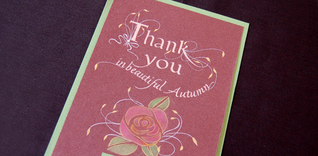 松井康子さんの季節のグリーティングカード